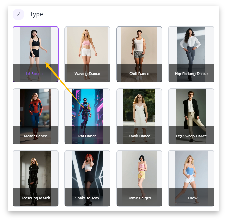 Choose a dance style