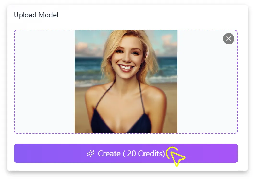 Click “Create” to Restore