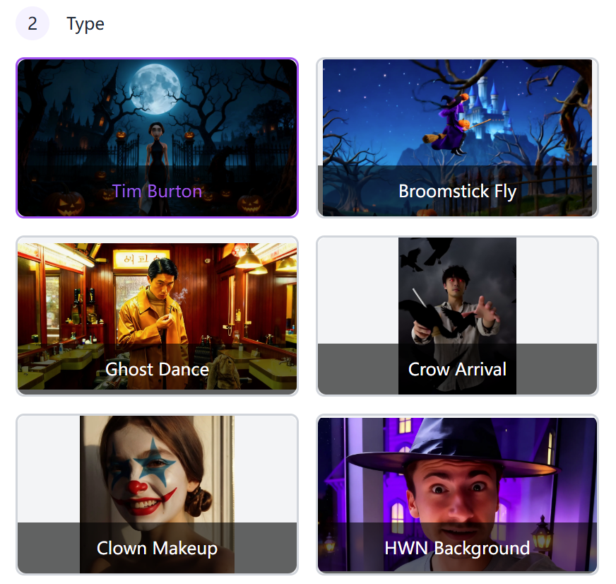 Select-a-Spooky-Style