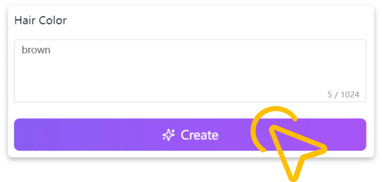 Enter Your Desired Hair Color